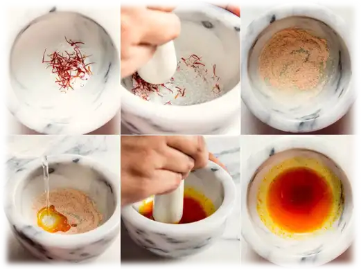 طرز تهیه زعفران غلیظ